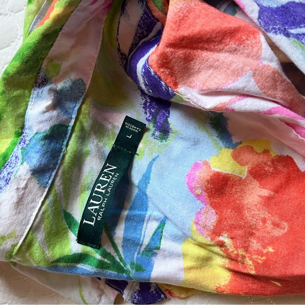 Lauren Ralph Lauren Multicolor Floral Wrap